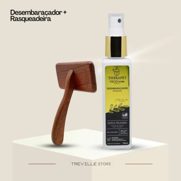 Combo Rasqueadeira P + Fluído Desembaraçador