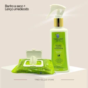 Banho a Seco + Lenço umedecido Anti Odor